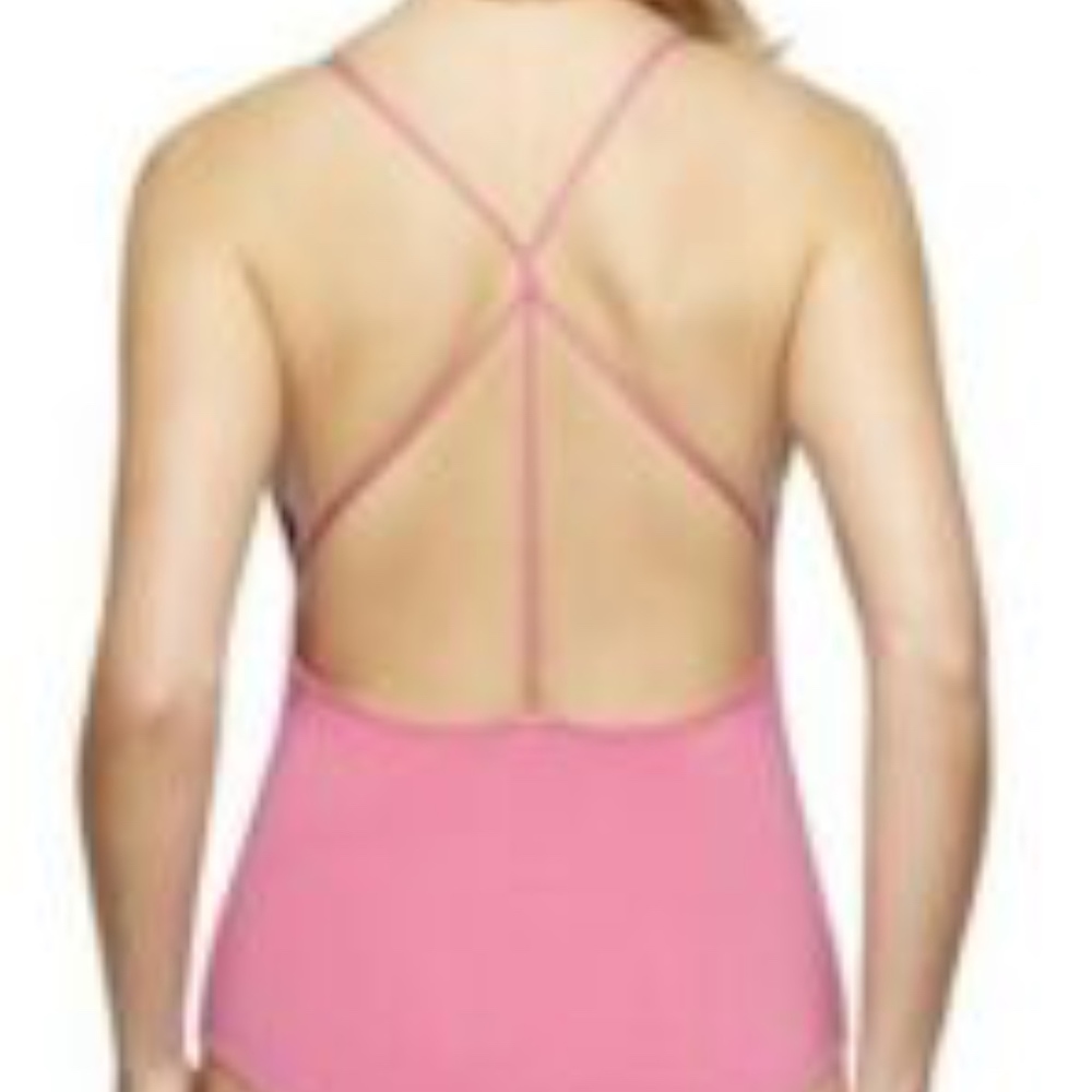 Sam Edelman Women's Sexy Pink Plunge Bodysuit - Picture 3 of 3
